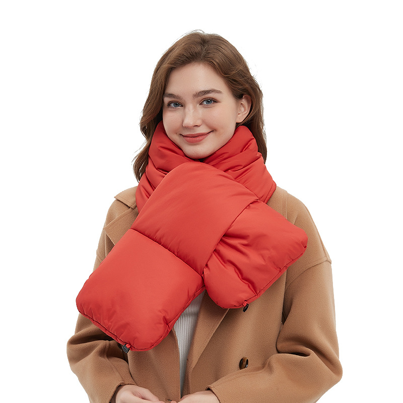 Winter down heat scarf heating neck protection graphene hair hot wire electric neck release far infrared_voghion.com