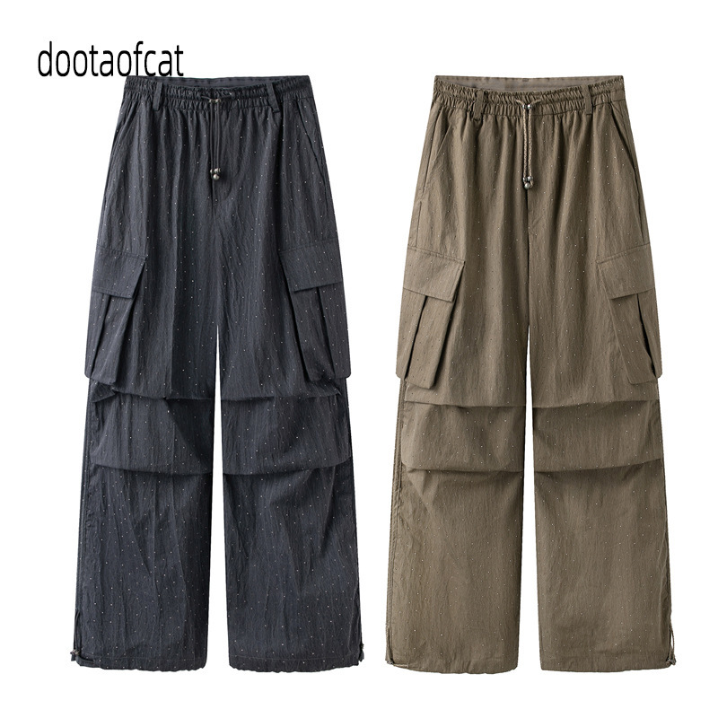 2026 Autumn New Women's Designer Style Outdoor Relaxed Casual Wide-Leg Work Pants Rk71301573
