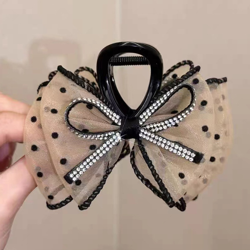 Заколка-крабик, цвета шампанского, 8см