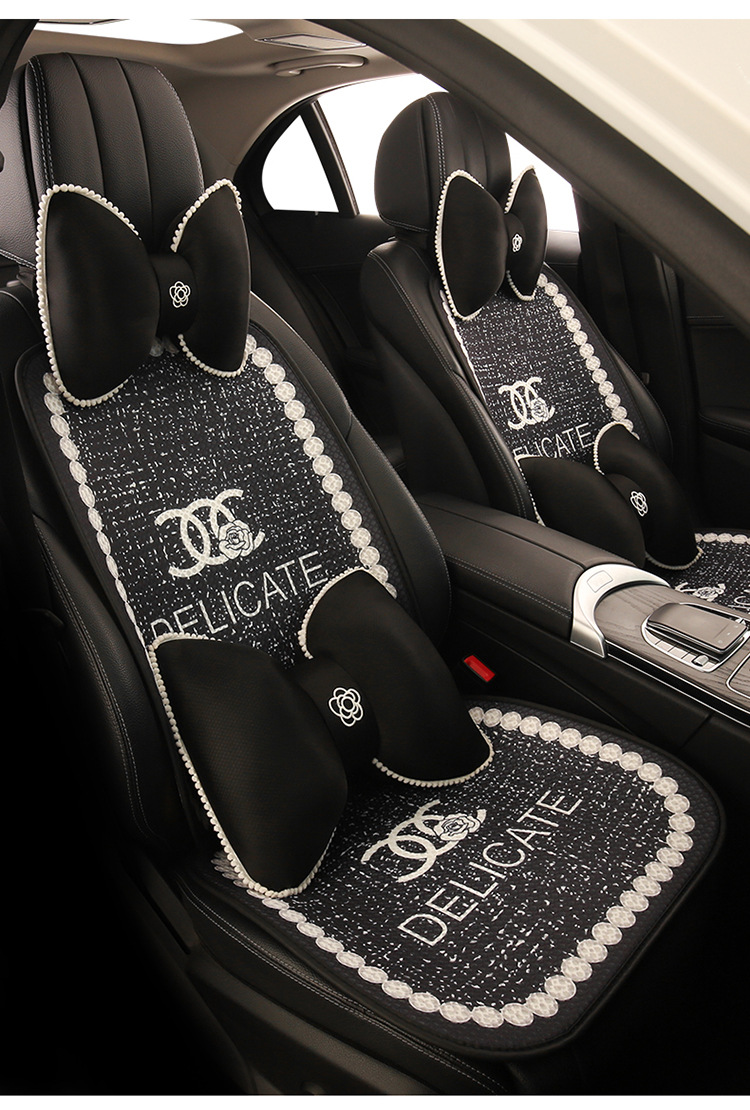 Luxury and stylish car seat cushion, no need to tie, non-slip, does not block airbags, suitable for all seasons, popular online model