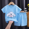 Children's short sleeve T-shirt, summer set for early age, cotton sleeves suitable for men and women, with short sleeve, children's clothing