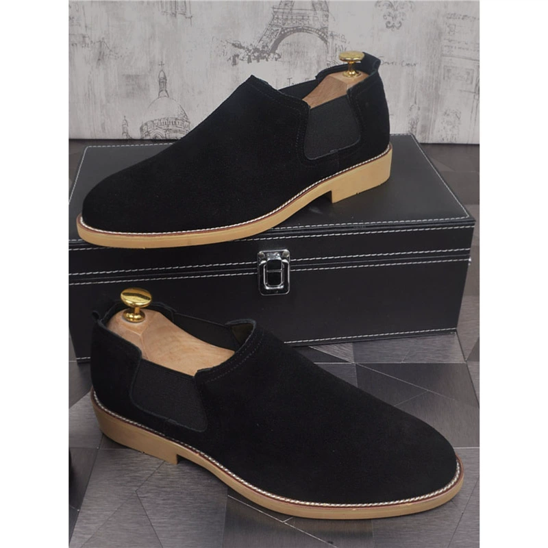 Челси сапоги мужские кожаные сапоги из воловьей кожи с короткими трубочками в британском стиле