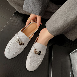 ���^��ЬŮ���⴩2024�괺�ļ��¿�����ȫƤ����Ь���Ӣ���L����