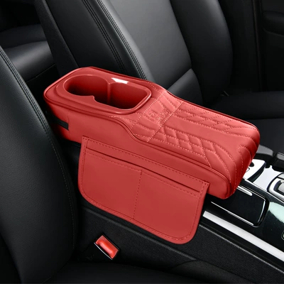 Suitable for 14cm Wide Models, Armrest box - small-vertical-color-cup-volcanic-red-fits-vehicles-with-a-width-of-14