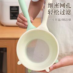 多功能淘米神器家用一勺多用水勺洗水果盆洗菜盆小熊过滤沥水勺器