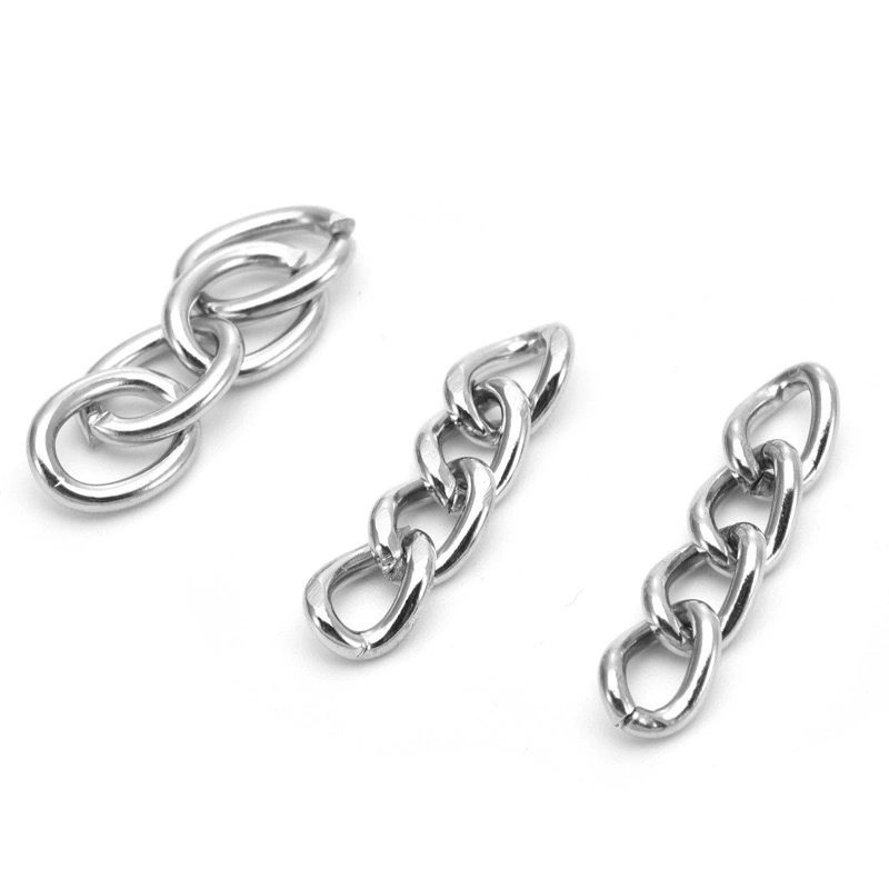 Бирки для украшений, брелоки для игрушек, короткие цепочки, четырехсекционные железные никелированные цепочки-пуговицы, фурнитура для рукоделия, автомобильные ключи