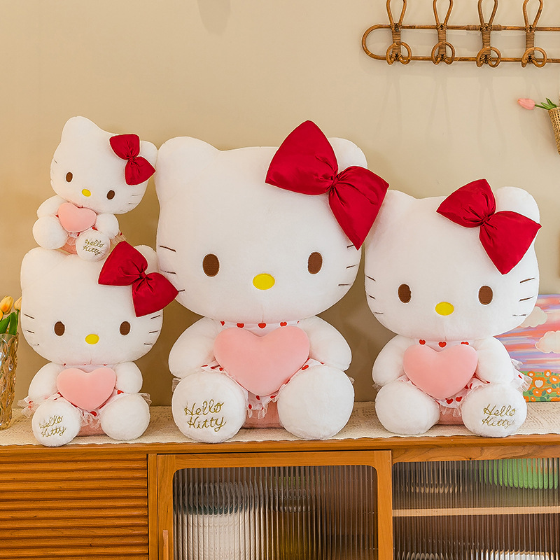 新款纱裙hellokitty公仔毛绒玩具可爱KT猫玩偶凯蒂猫生日礼物批发