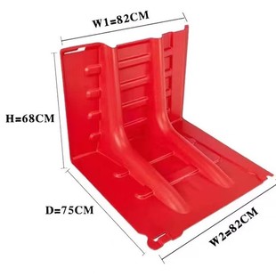 Flood control and flood protection board underground garage ABS plastic mobile L-shaped telescopic flood control gate water-absorbing expansion sandbag
