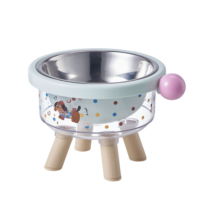 [Sorpresa de consulta] tazón para gatos tazón de agua para beber tazón de acero inoxidable tazón para perros no es fácil derribar protector cervical tazón para mascotas