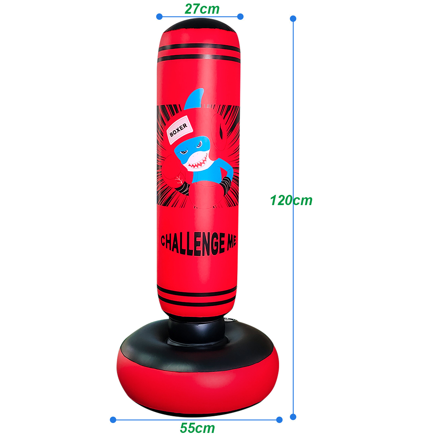 Punto de fábrica juguete de vaso inflable pared de hombre falso accesorios de entrenamiento de fútbol columna de golpe columna de boxeo inflable de dinosaurio