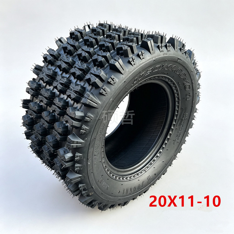 Four-Wheel Go-Kart Motorcycle Atv 20X11-10 Butterfly Thickened Off-Road Tire Aluminum Wheel Hub