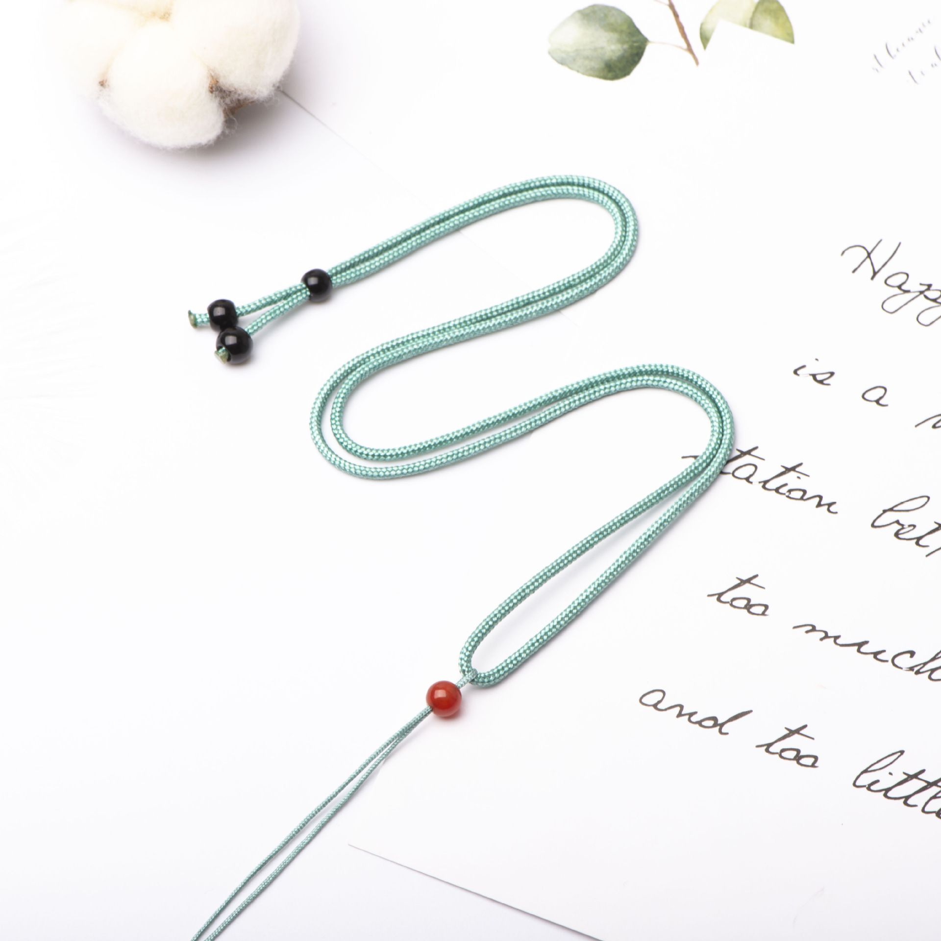 onyx necklace cord