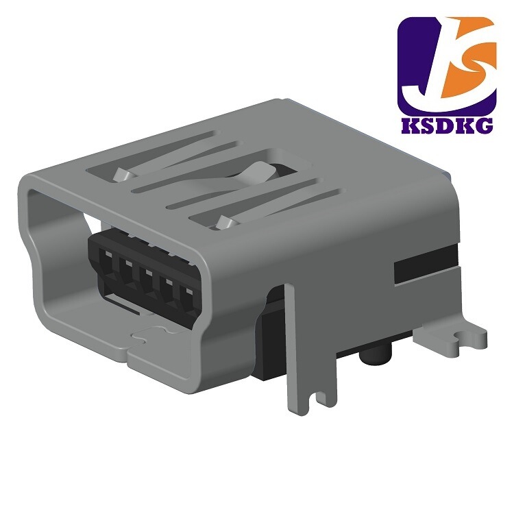 Mini B type USB socket front plug rear stick mini usb mother seat front foot DIP rear foot SMT mini USB interface