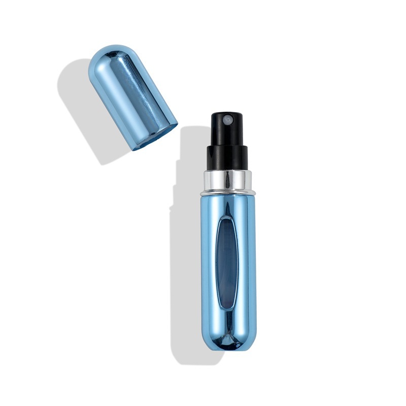 5ml de llenado inferior perfume sub-botella presionando botella de spray portátil de viaje sub-botella de líquido sub-contenedor botella cosmética