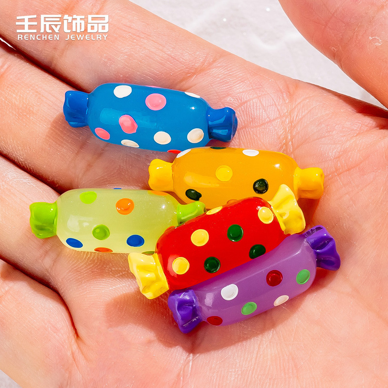 圣诞节仿真食玩糖果 diy树脂工艺品派对节日装饰品配件萌粒小摆件|undefined