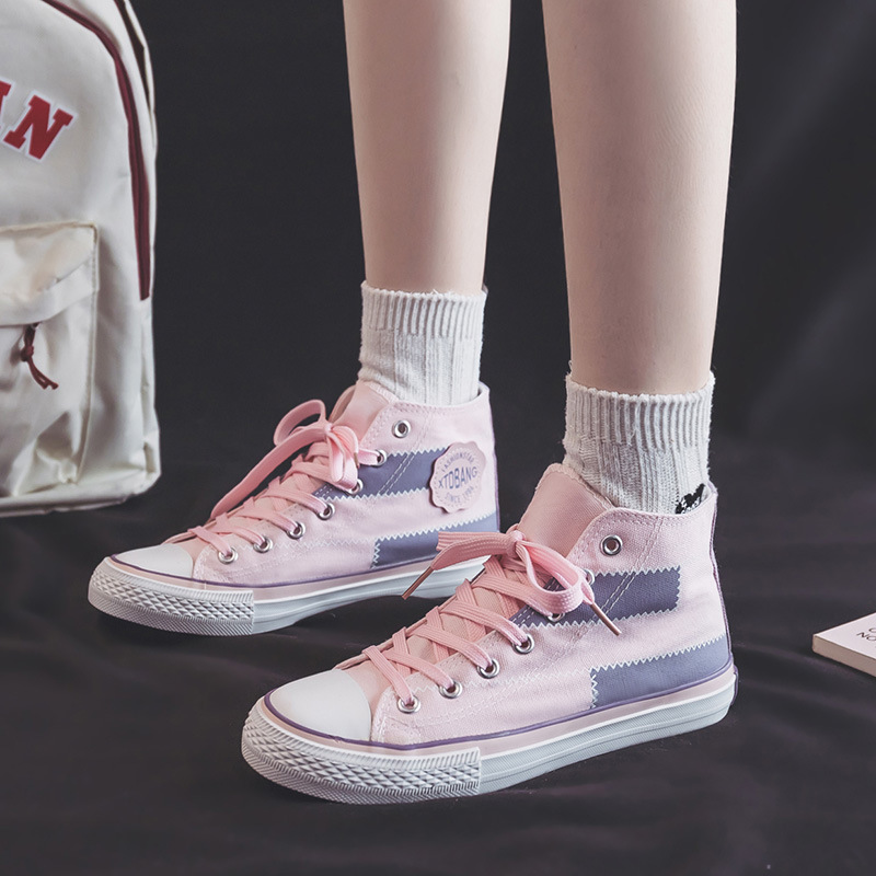 Zapatos de lona de mendigo de alta calidad para mujer, zapatillas versátiles para estudiantes de estilo retro de Hong Kong, Harajuku ulzzang, novedad de 2024