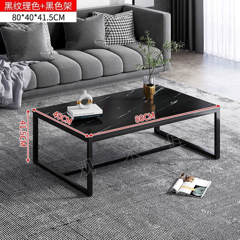 Mesa de té de hierro forjado sala de estar doméstica simple moderna pequeña sala de alquiler de mesa de té oficina 2023 nuevo lujo ligero