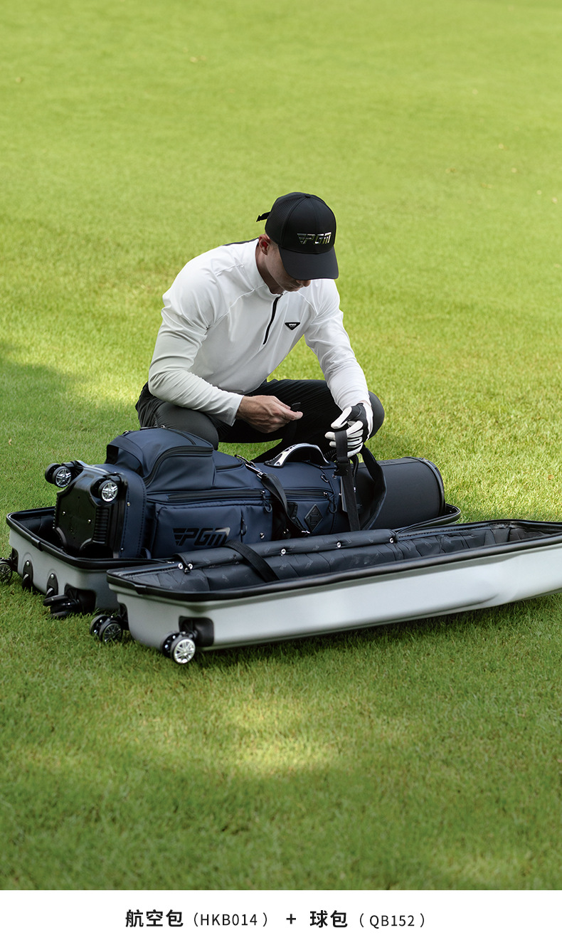 Túi golf hàng không vỏ cứng PGM, chịu lực 100kg, bánh xe 4 chiều, tặng khóa số — HKB015 - Vali Hàng Không Ánh Kim [Vỏ Cứng ABS / Bánh Xe Lăn 6 Bánh / Tặng Khóa Số] chi tiết 16