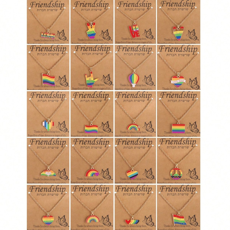 European and American Cross-border Fashion Personality All-match Rainbow Series Necklace Multi-style Pendant Necklace Creative Jewelry European and American Cross-border Fashion Personality All-match Rainbow Series Necklace Multi-style Pendant Necklace Creative Jewelry