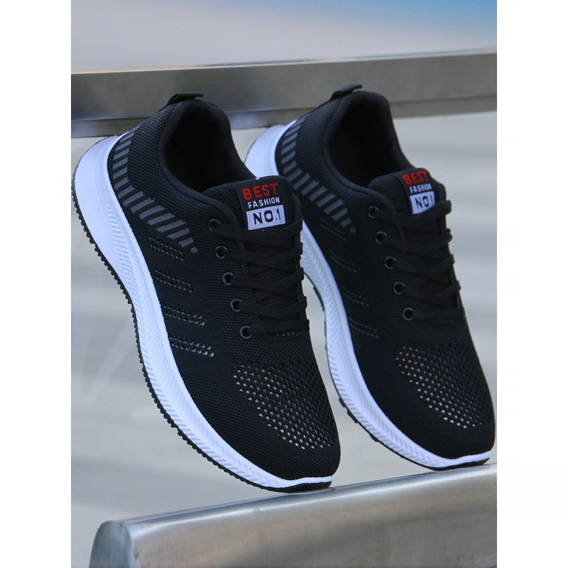 남성 신발 봄과 여름 달리기 스포츠 캐주얼 남성 통기성 신발 새로운 메쉬 메쉬 신발 경량 탈취제 작업 신발