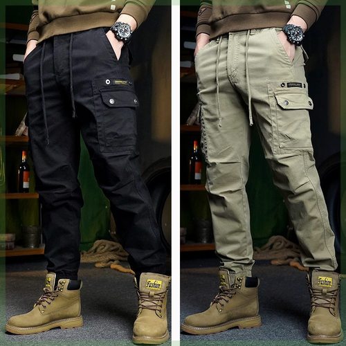 Good Show Apparel Spring Tuck-in Work Pants Men's American Casual Fat Men's Large Size Versatile Cotton New Outdoor Loose