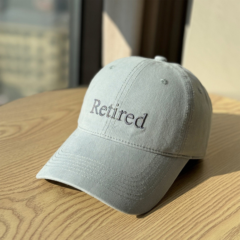 2026 RETIRED Letter Embroidered Versatile Soft Top Baseball Cap Casual Fashion Embroidered Duckbill Cap for Men and Women 2026 RETIRED Letter Embroidered Versatile Soft Top Baseball Cap Casual Fashion Embroidered Duckbill Cap for Men and Women