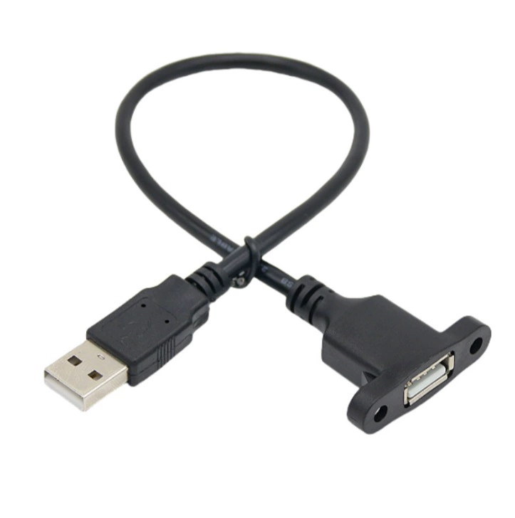 USB2.0 удлинительный кабель с ушками винтовые отверстия корпус пылезащита и ржавчина USB3.0 male to female кабель панели