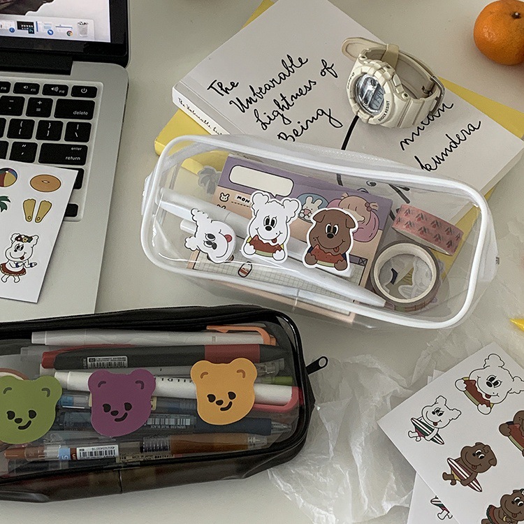 Waterproof pencil case with zipper for students