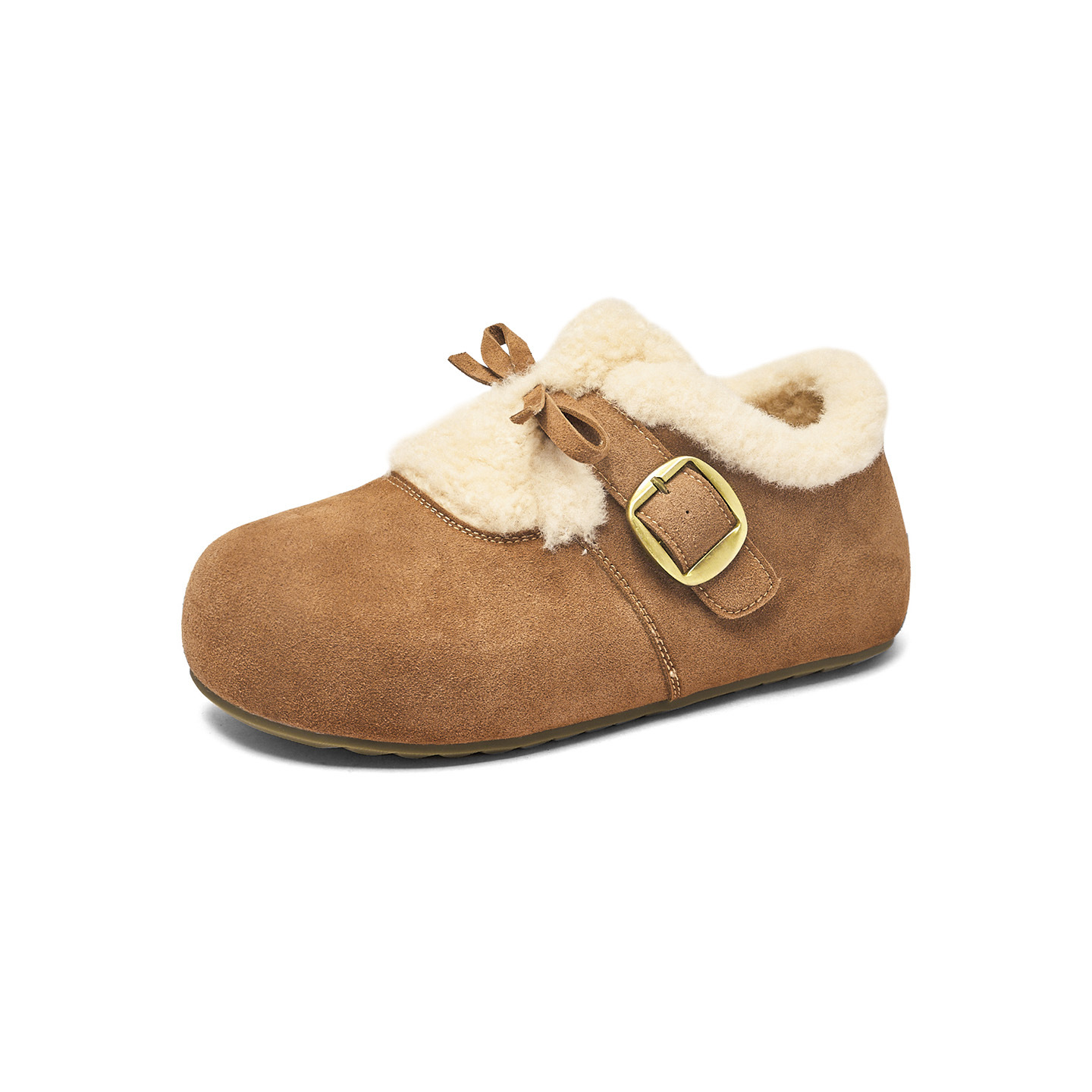 Augu Lion Deng Xiaoping Bockens mujeres 2025 nuevo otoño invierno todo incluido zapatos de lana de fondo grueso botas de nieve