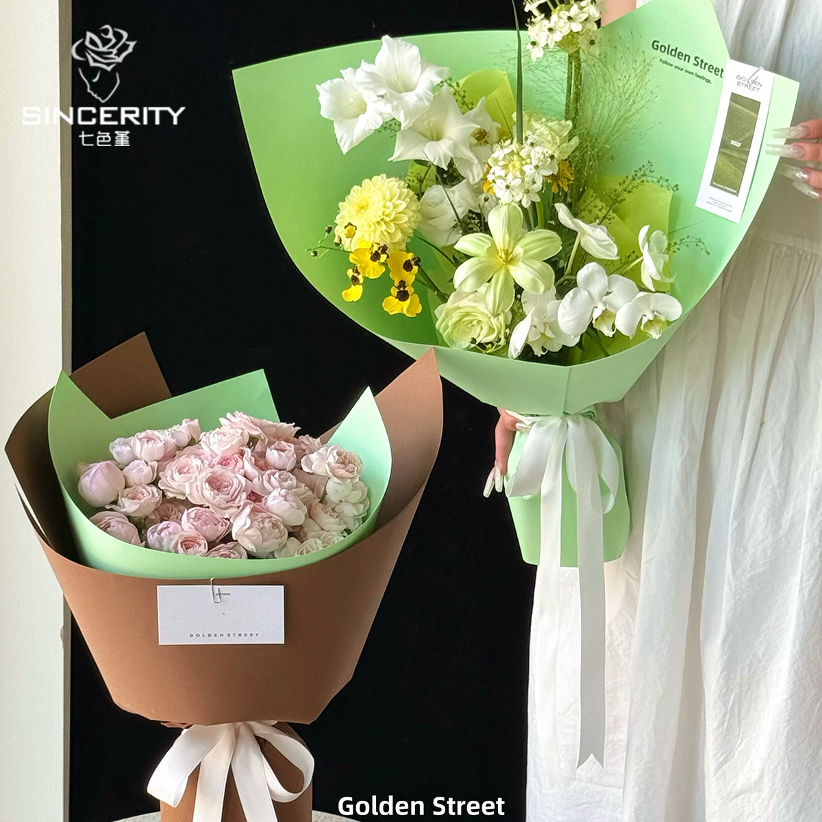 180 gramos de papel de moldeo de siete colores cordier endurecido engrosado envasado de flores florista diy flor envasado