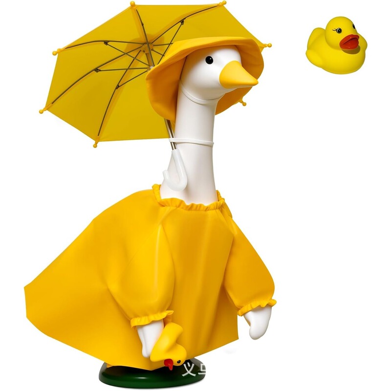 Amazon Cross-Border Raincoat-Style Goose-Shaped Duck Yard Decoration Holiday Set Direct from Manufacturer