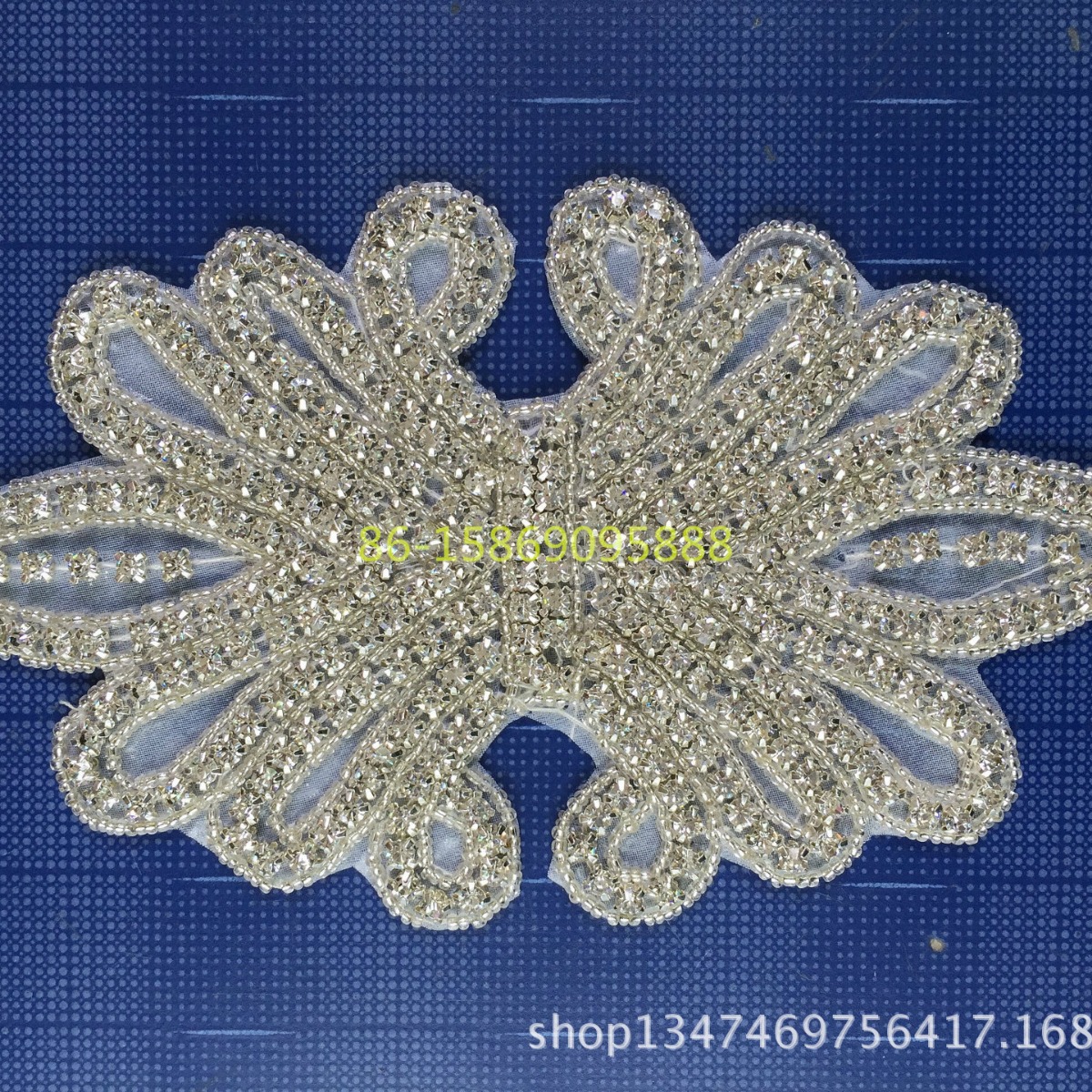 水钻饰品背胶布贴衣服补丁手缝DIY婚纱帽子肩部腰部装饰辅料