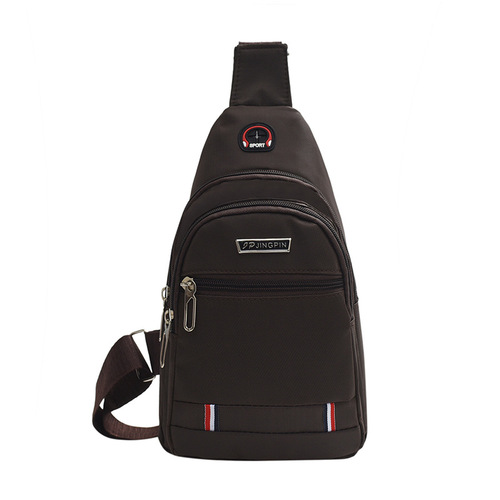 New sports and leisure chest bag men's shoulder crossbody bag outdoor travel large capacity chest bag cash register coin purse