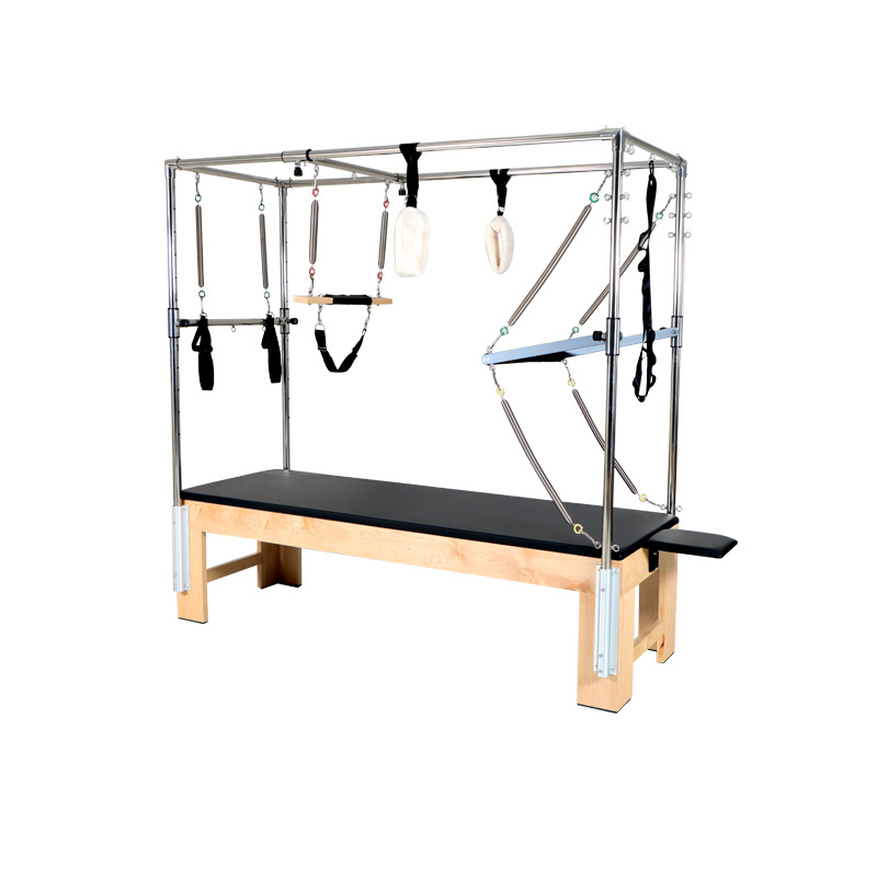 Pilates Cadillac cama para mujeres Yoga multifuncional 3 en 1 equipo de entrenamiento roble Cadillac cama