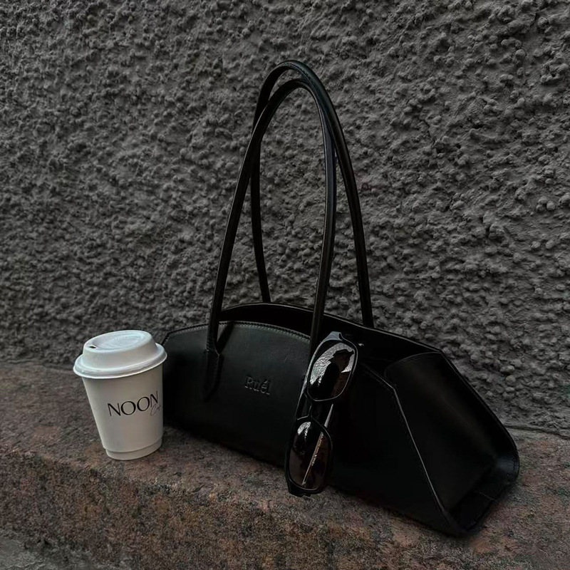 2026 Ruel Genuine Leather French Vintage Baguette Bag Autumn Winter Commuter Suede Shoulder Bag Handbag - Thumbnail 3
