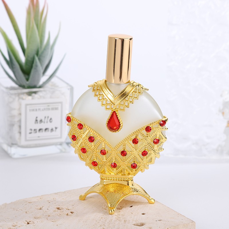 便携式中东高端复古喷细雾香水香精化妆水花露水精华分装玻璃空瓶