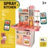 889240 (69pcs with spray, sound and light sound effect, water outlet function) Red model 3.8kg
