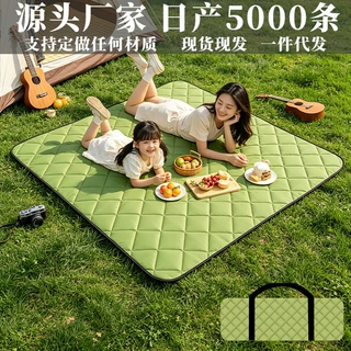 野餐垫定制银膜防水防潮加厚手提便携可折叠户外沙滩垫批发