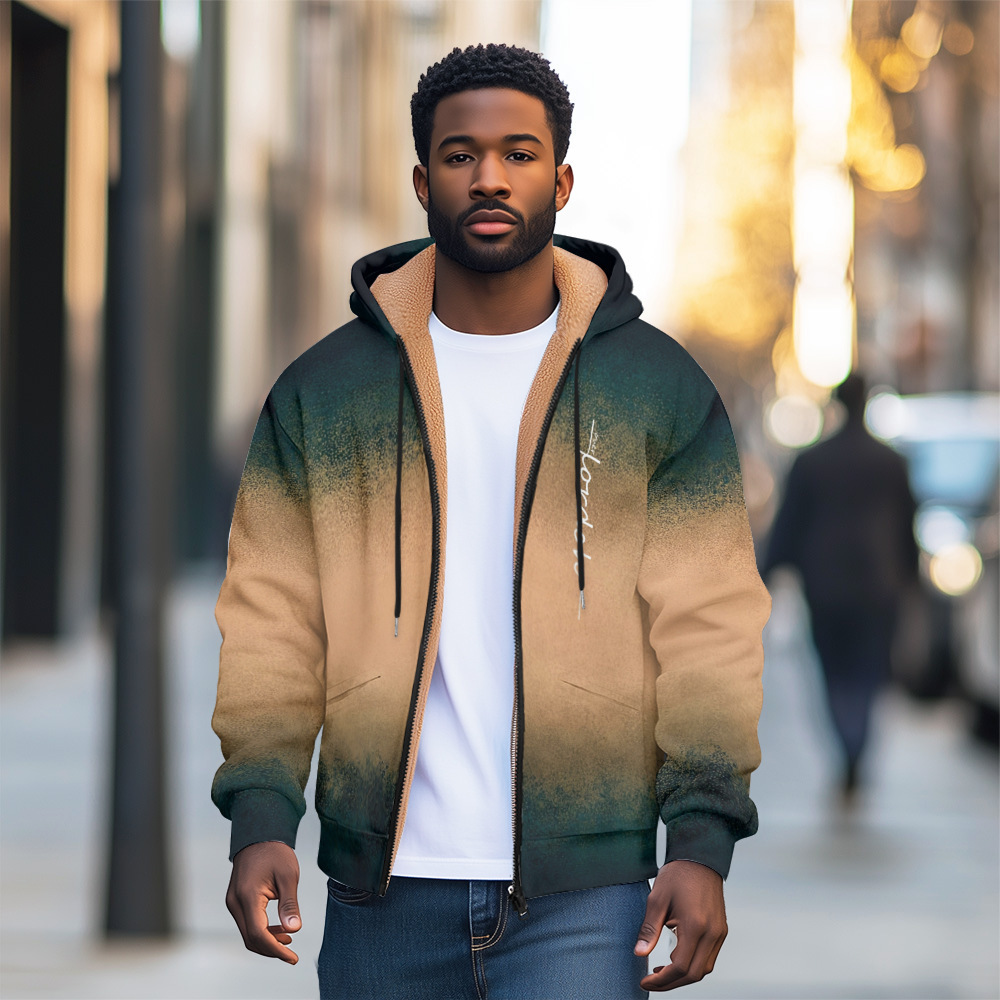 Chaqueta de manga larga de todo fósforo de moda clásica simple, casual diario, cómodo suéter con capucha con cremallera MF12