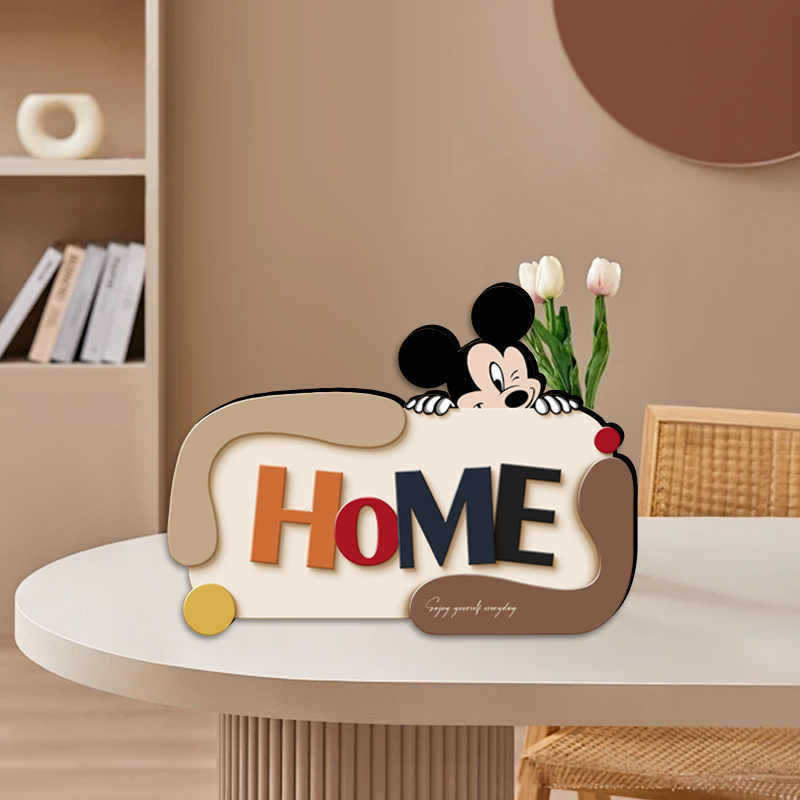米奇入户摆件无框卡通摆台欢迎回家桌面家居饰品高级感装饰画