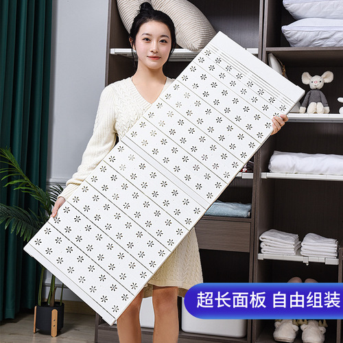 Wardrobe layered partition cabinet, nail-free storage rack, cabinet telescopic compartment rack, dormitory storage and organization, factory direct sales