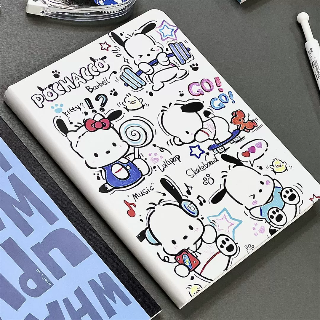 Notebook (Sanrio) Pochacco A5 hardcover, super‑thick student horizontal notepad