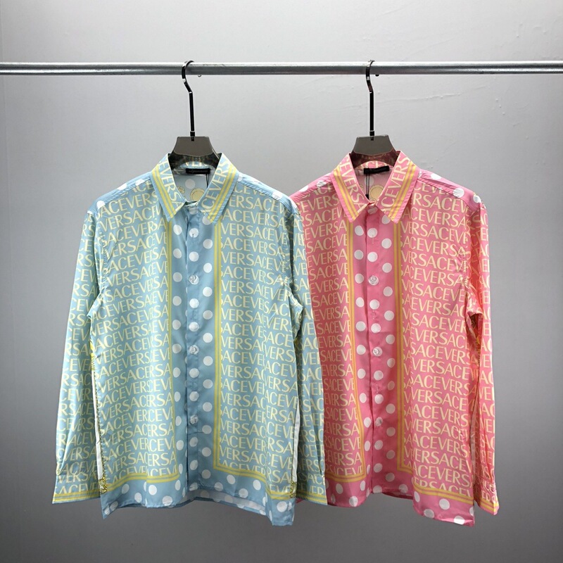 European and American Fashion Autumn New Long-sleeved Shirt Men's Cardigan Men's and Women's Same 3D Printed in stock Cross-border European Goods