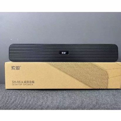 索爱SA-A6s有线蓝牙桌面长条音响高音质家用笔记本台式电脑外接用