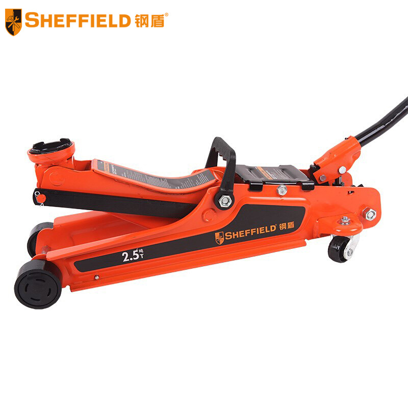 SHEFFIELD/escudo de acero S160023 gato hidráulico bajo horizontal 2.5T tipo ultrafino portátil