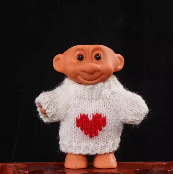 Encendedor suéter retro 90s sombrero troll muñeca dulce cool chica bungee cubierta de cigarrillos de silicona