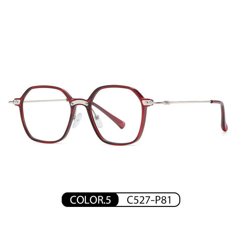 Nueva luz anti-azul gafas de moda retro gafas marco femenino TJ859 ultra ligero TR90 puede ser equipado con gafas de miopía marco masculino
