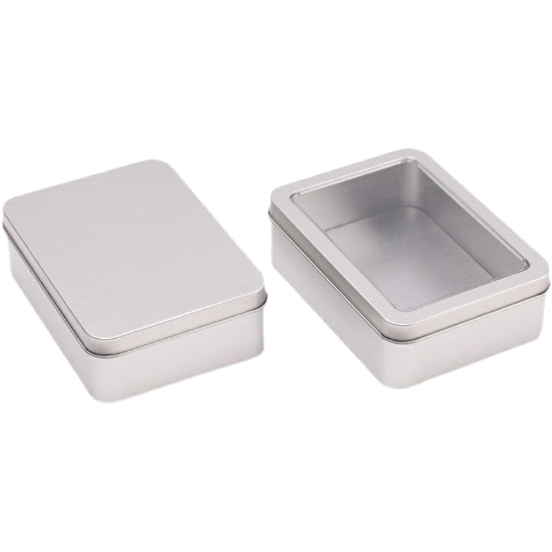 Caja de hojalata cuadrada prefabricada para juegos de mesa de póker, almacenamiento de cartas, embalaje metálico, caja de hojalata personalizada