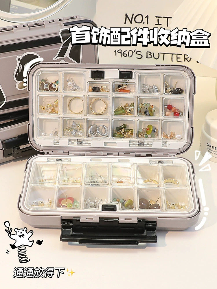 Коробка для хранения ювелирных изделий антиокислительная ручная отделка новый разделяемый орнамент коробка большая емкость ожерелье серьги коробка ювелирных изделий