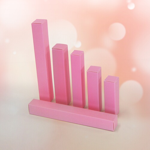Pink lipstick lipstick packaging box wholesale makeup brush eyeliner box custom mascara white card box color printing